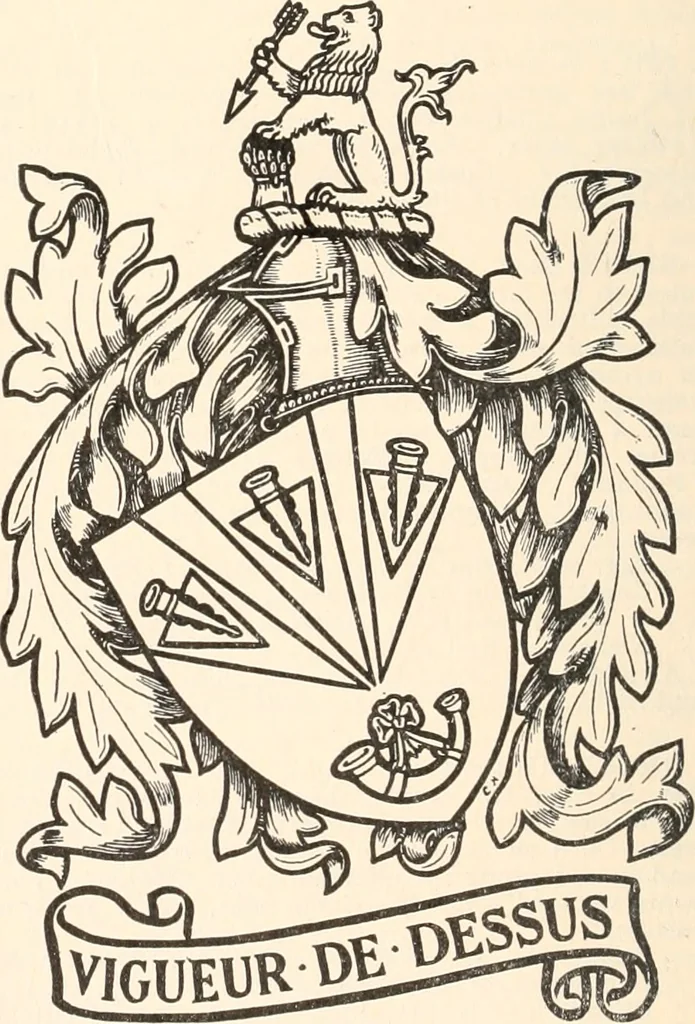An illustration from Armorial families : a directory of gentlemen of coat-armour, 1905, leaf 299