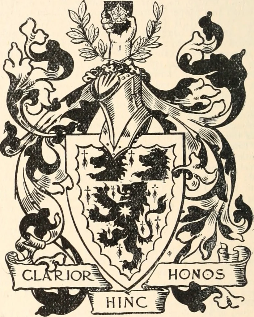 An illustration from Armorial families : a directory of gentlemen of coat-armour, 1905, leaf 301