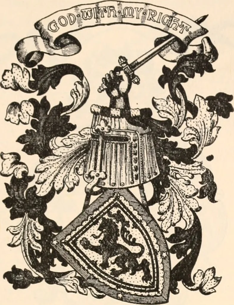 An illustration from Armorial families : a directory of gentlemen of coat-armour, 1905, leaf 302