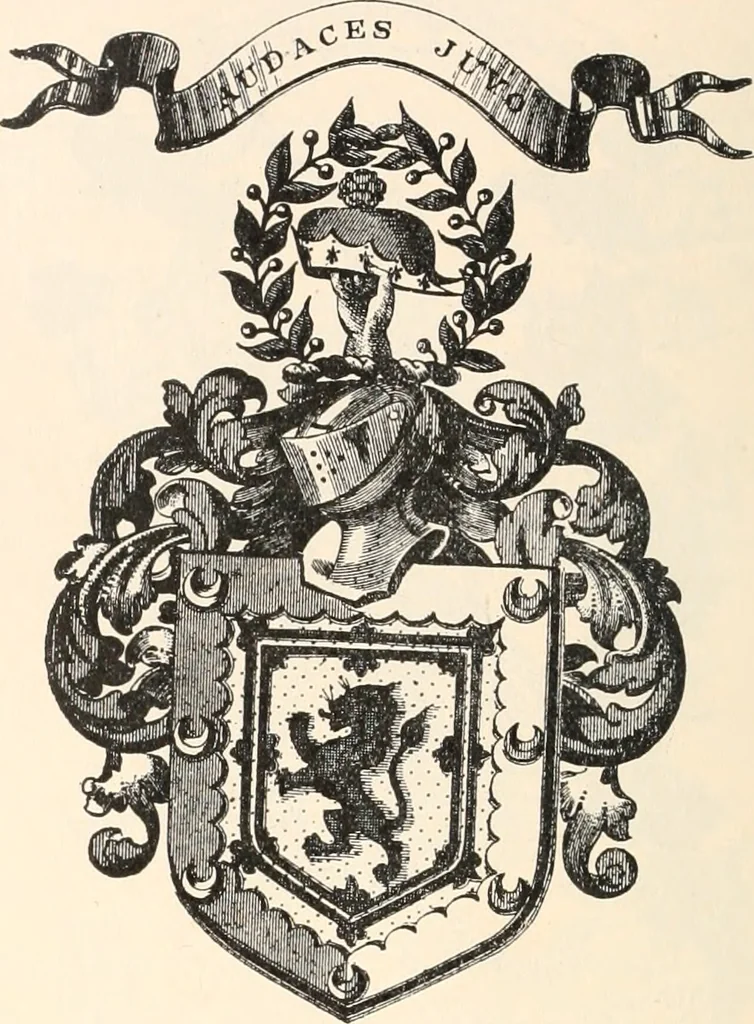 An illustration from Armorial families : a directory of gentlemen of coat-armour, 1905, leaf 303