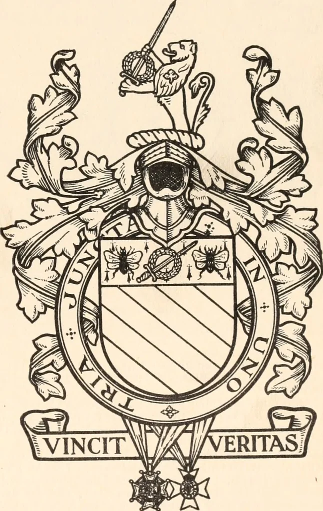 An illustration from Armorial families : a directory of gentlemen of coat-armour, 1905, leaf 306