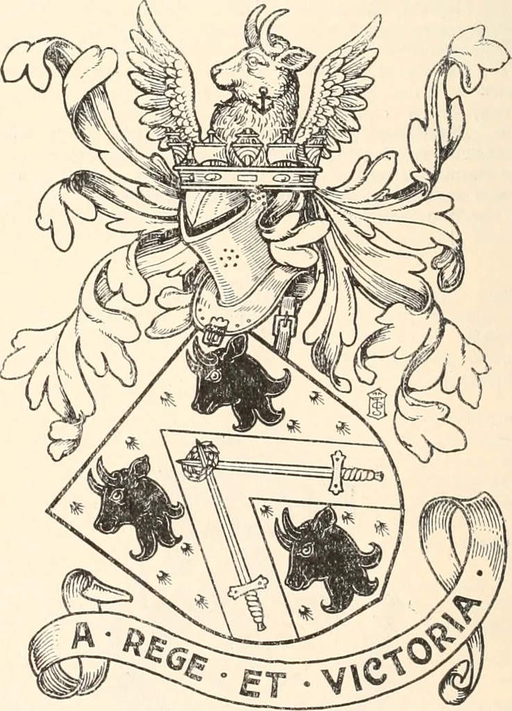 An illustration from Armorial families : a directory of gentlemen of coat-armour, 1905, leaf 307