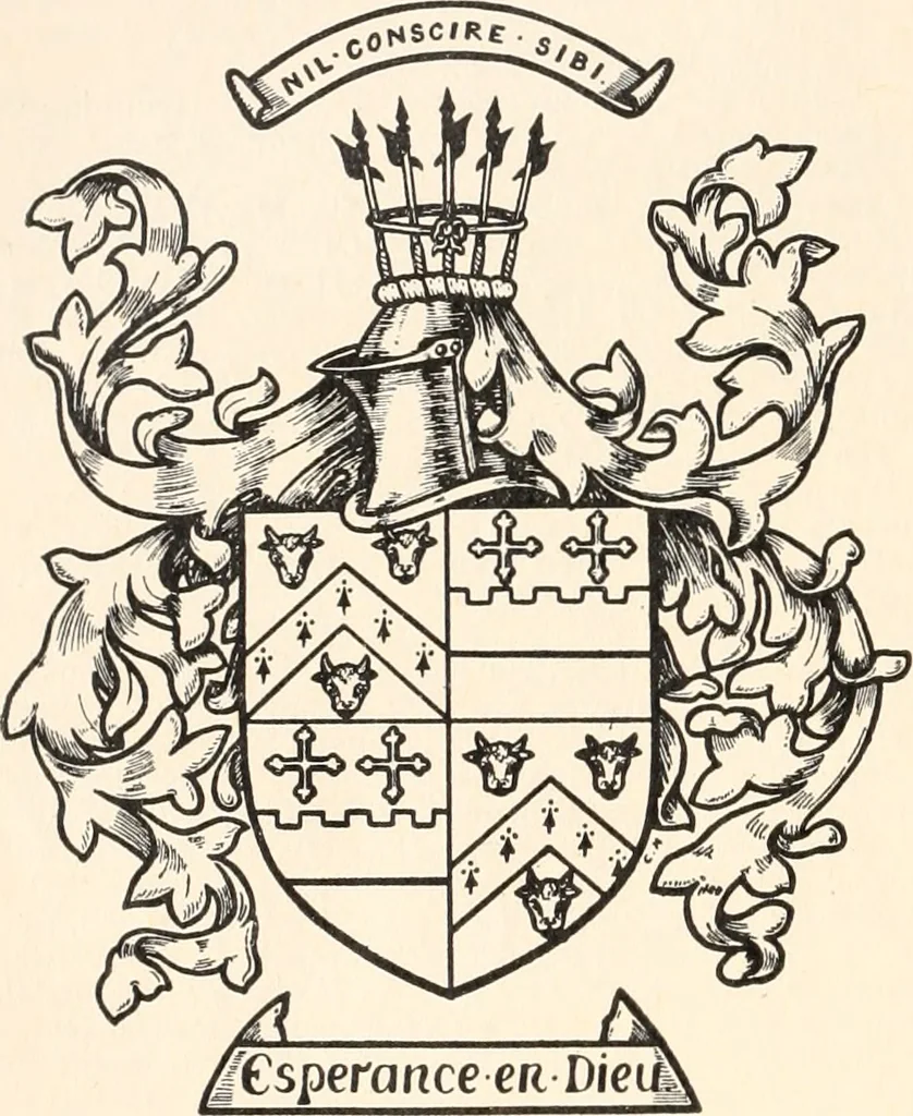 An illustration from Armorial families : a directory of gentlemen of coat-armour, 1905, leaf 309