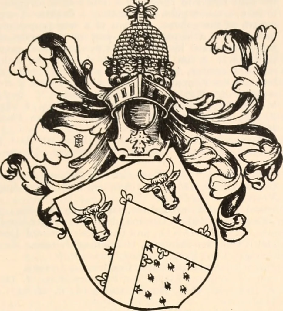 An illustration from Armorial families : a directory of gentlemen of coat-armour, 1905, leaf 310