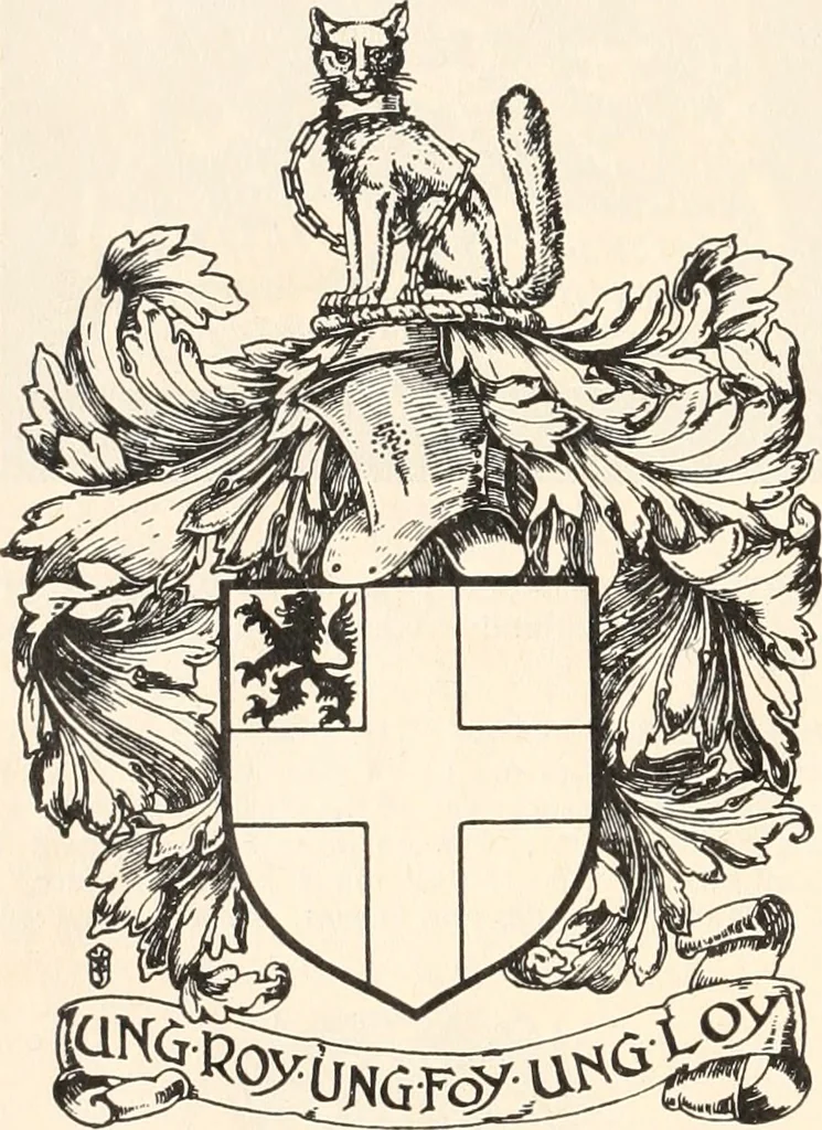 An illustration from Armorial families : a directory of gentlemen of coat-armour, 1905, leaf 315