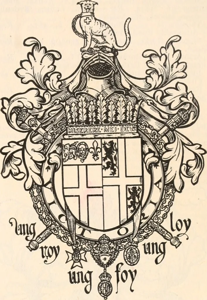 An illustration from Armorial families : a directory of gentlemen of coat-armour, 1905, leaf 316