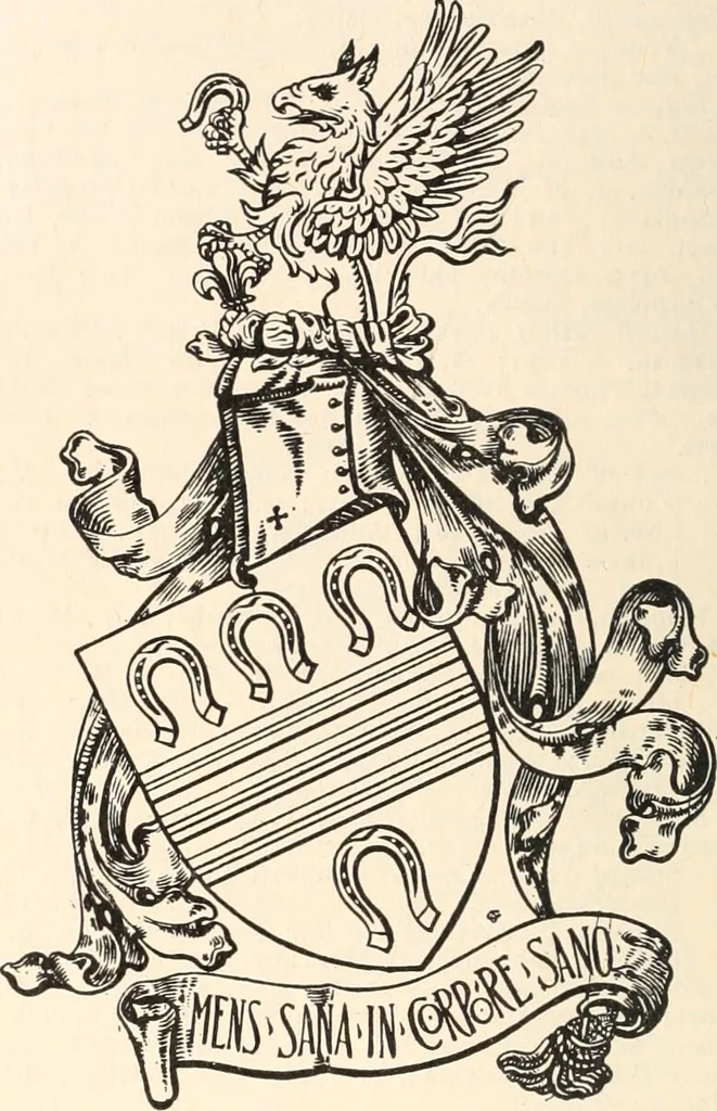 An illustration from Armorial families : a directory of gentlemen of coat-armour, 1905, leaf 317