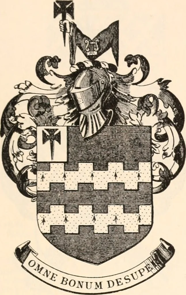 An illustration from Armorial families : a directory of gentlemen of coat-armour, 1905, leaf 322