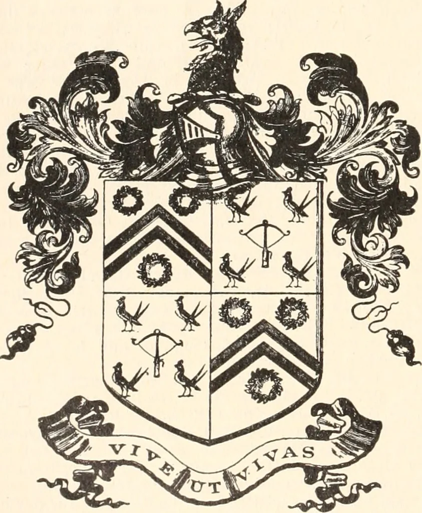 An illustration from Armorial families : a directory of gentlemen of coat-armour, 1905, leaf 325