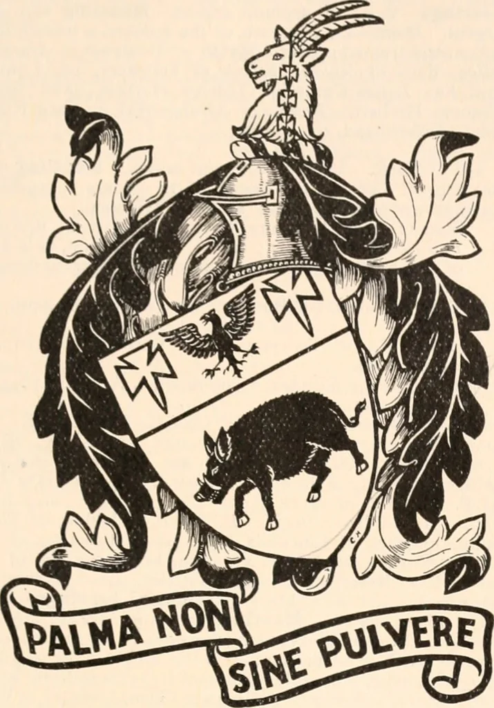 An illustration from Armorial families : a directory of gentlemen of coat-armour, 1905, leaf 330