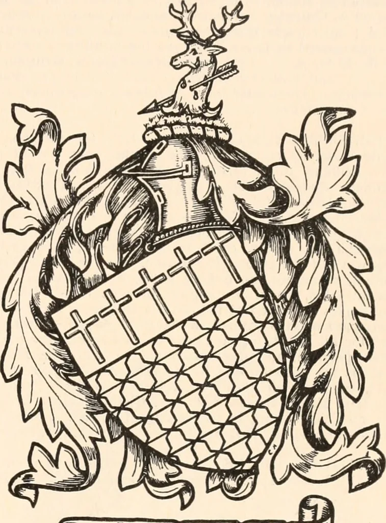 An illustration from Armorial families : a directory of gentlemen of coat-armour, 1905, leaf 330