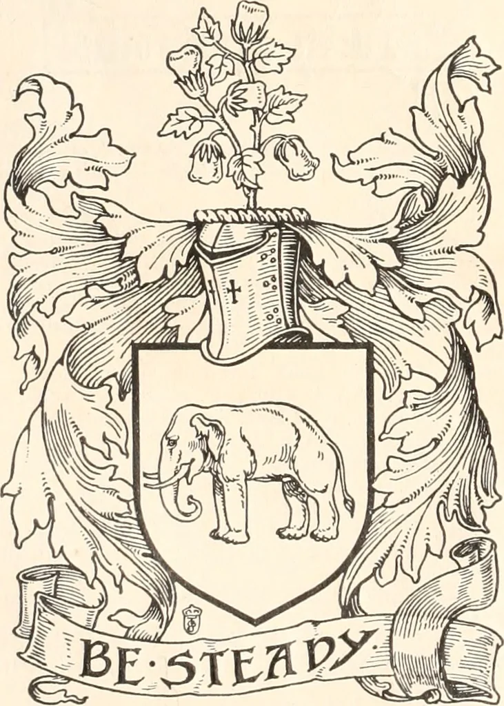 An illustration from Armorial families : a directory of gentlemen of coat-armour, 1905, leaf 331