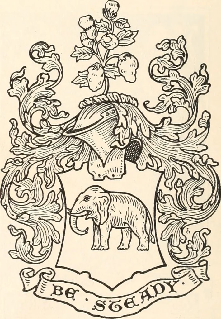 An illustration from Armorial families : a directory of gentlemen of coat-armour, 1905, leaf 331
