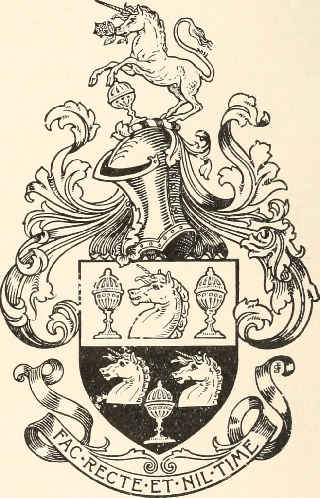 An illustration from Armorial families : a directory of gentlemen of coat-armour, 1905, leaf 335