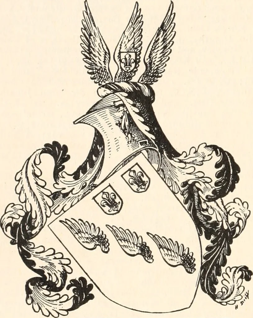 An illustration from Armorial families : a directory of gentlemen of coat-armour, 1905, leaf 339
