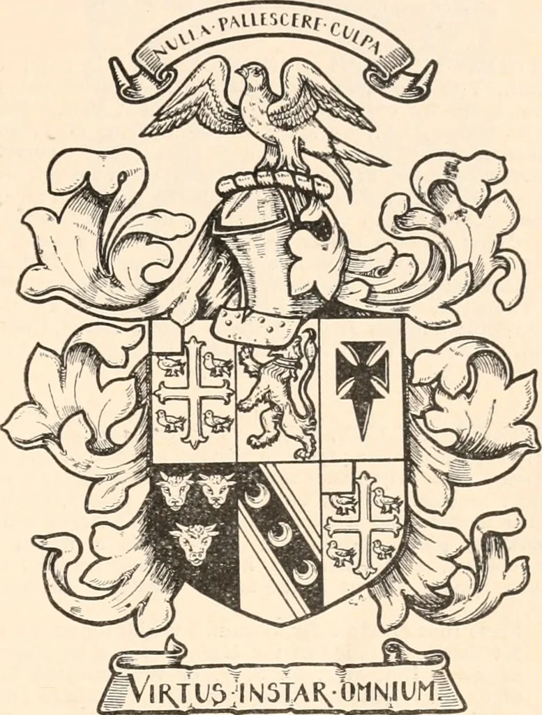 An illustration from Armorial families : a directory of gentlemen of coat-armour, 1905, leaf 340