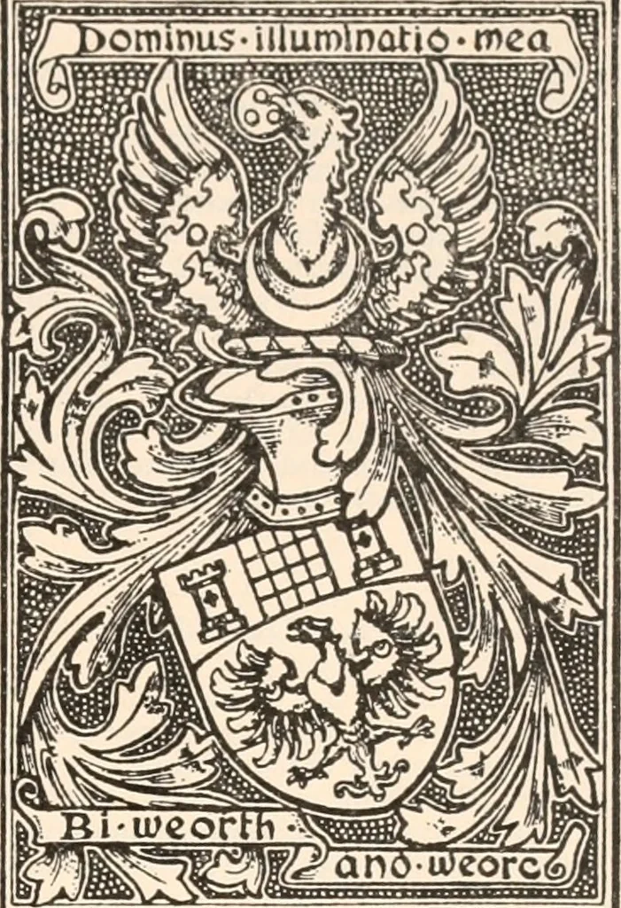 An illustration from Armorial families : a directory of gentlemen of coat-armour, 1905, leaf 342
