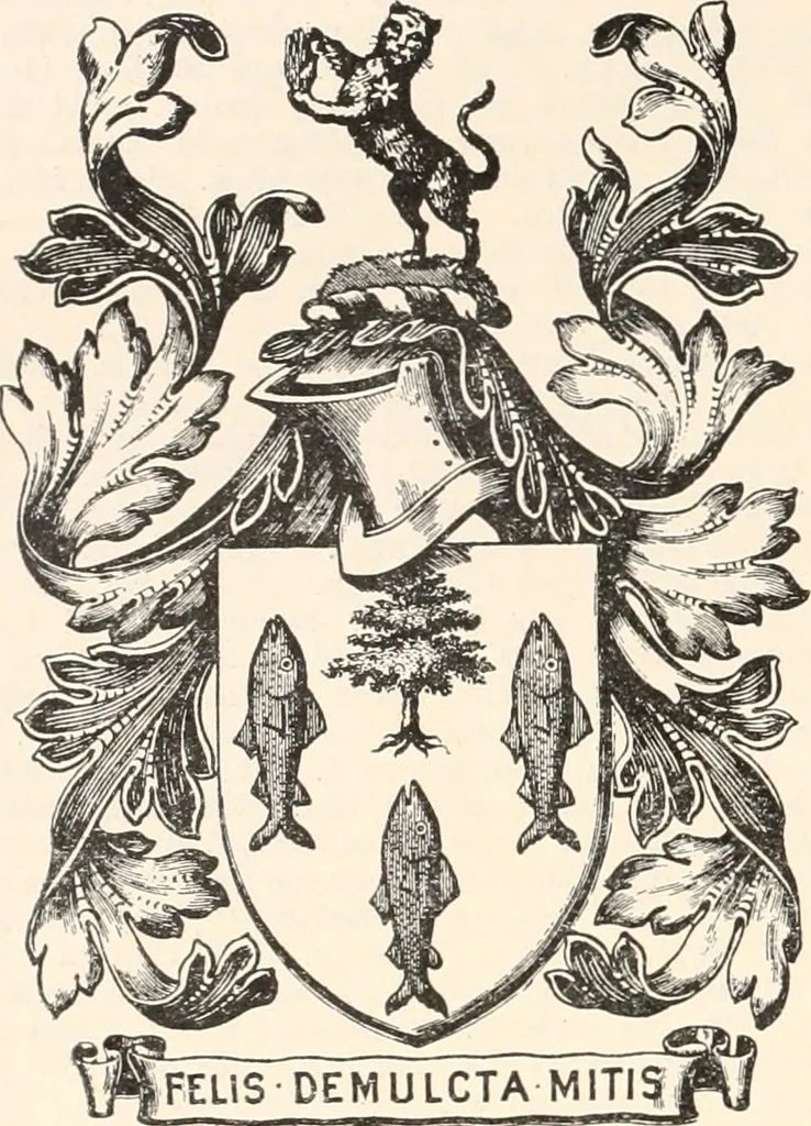 An illustration from Armorial families : a directory of gentlemen of coat-armour, 1905, leaf 345
