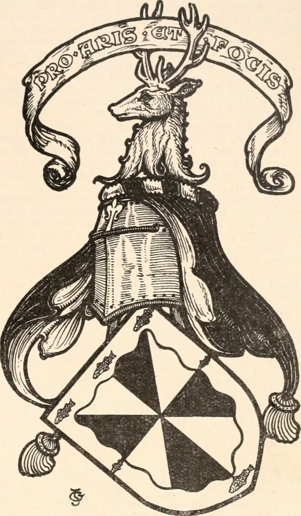 An illustration from Armorial families : a directory of gentlemen of coat-armour, 1905, leaf 352