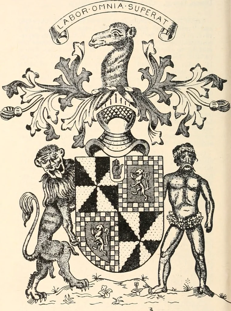 An illustration from Armorial families : a directory of gentlemen of coat-armour, 1905, leaf 353
