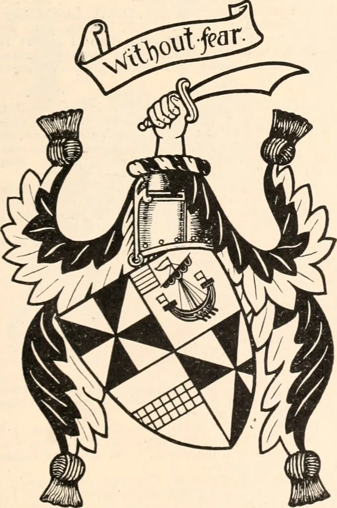 An illustration from Armorial families : a directory of gentlemen of coat-armour, 1905, leaf 354