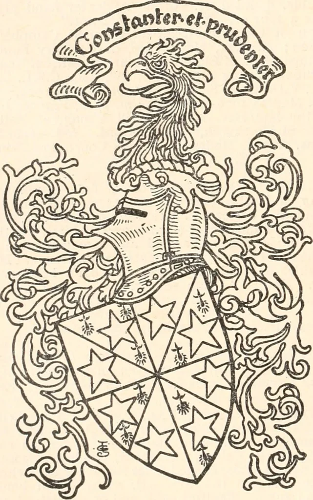 An illustration from Armorial families : a directory of gentlemen of coat-armour, 1905, leaf 355