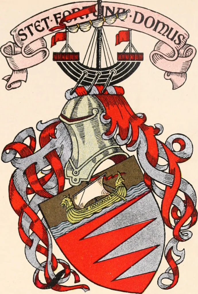 An illustration from Armorial families : a directory of gentlemen of coat-armour, 1905, leaf 356