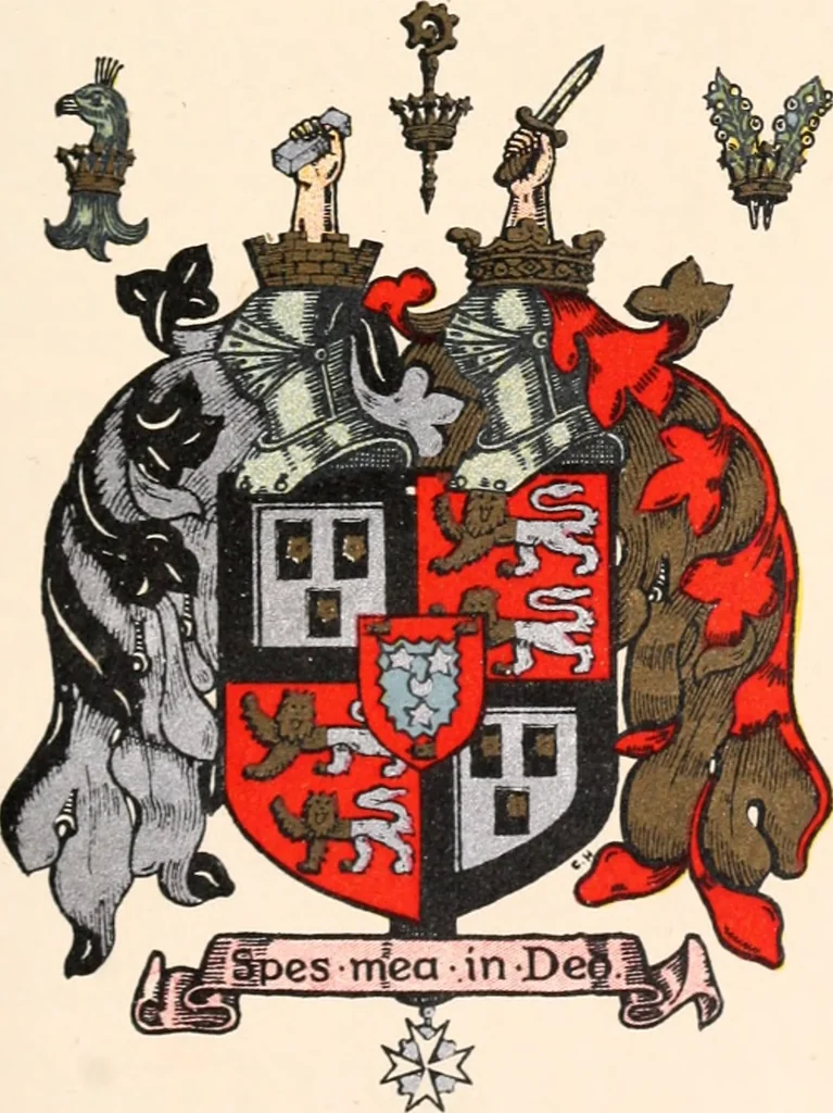 An illustration from Armorial families : a directory of gentlemen of coat-armour, 1905, leaf 356