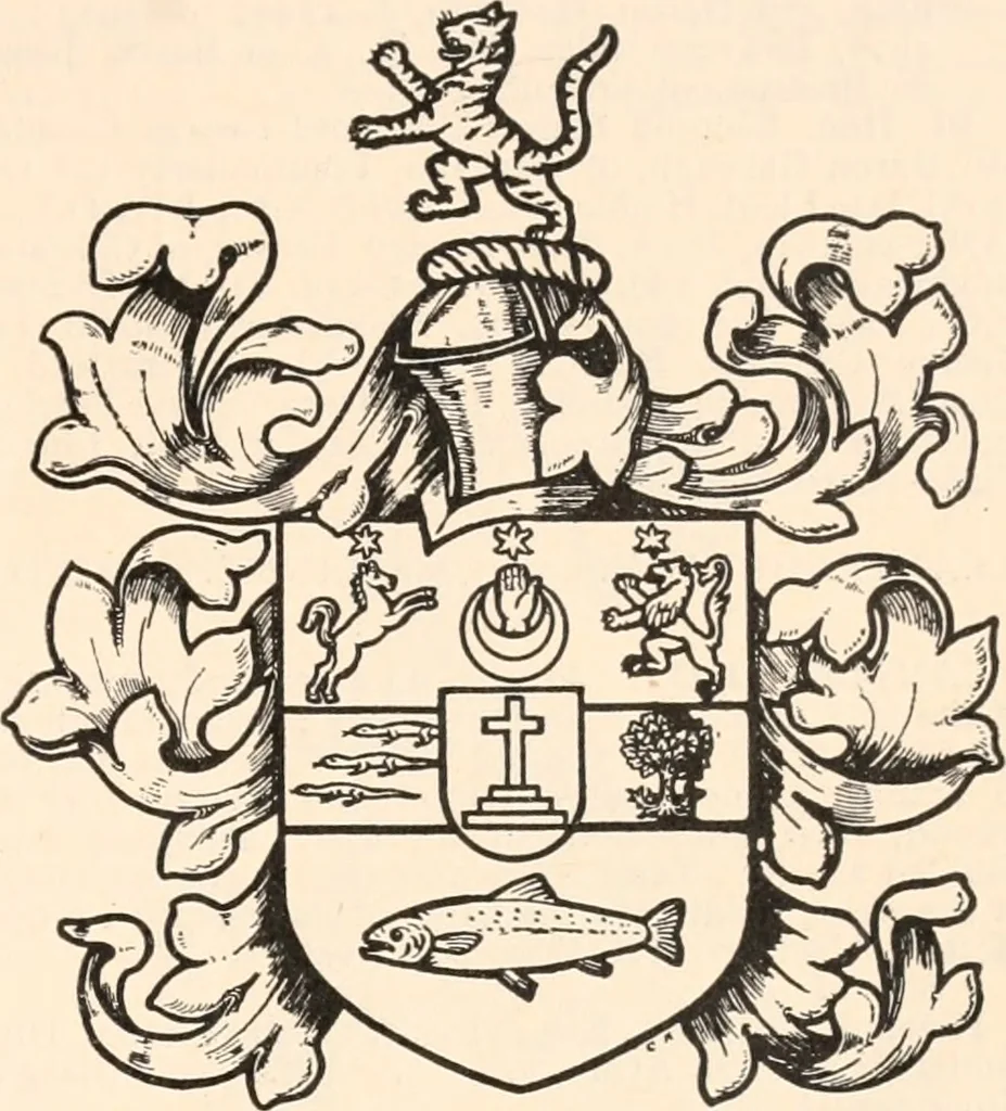 An illustration from Armorial families : a directory of gentlemen of coat-armour, 1905, leaf 358
