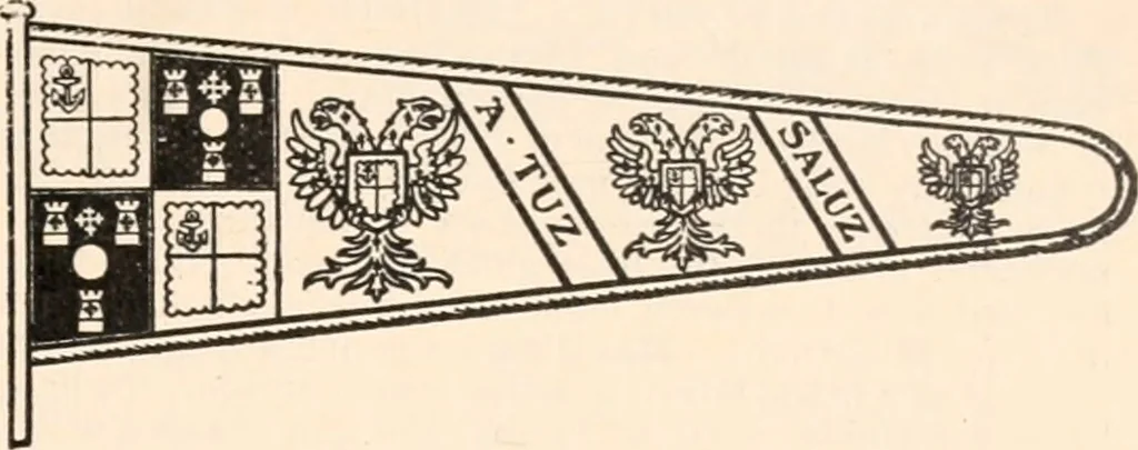An illustration from Armorial families : a directory of gentlemen of coat-armour, 1905, leaf 366