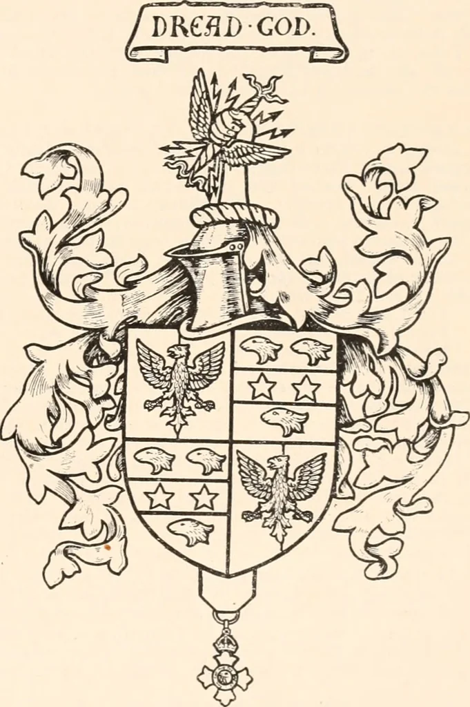 An illustration from Armorial families : a directory of gentlemen of coat-armour, 1905, leaf 368