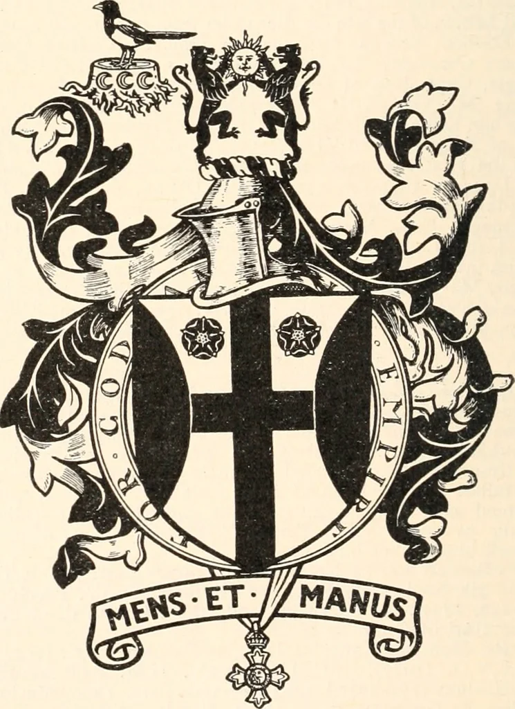 An illustration from Armorial families : a directory of gentlemen of coat-armour, 1905, leaf 369