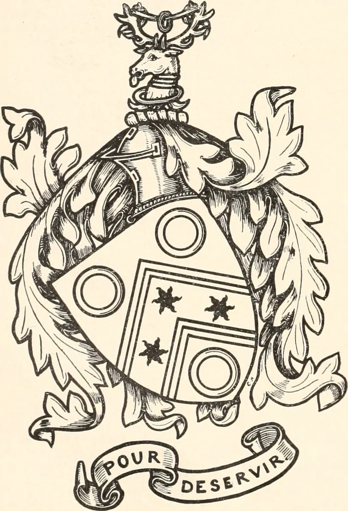 An illustration from Armorial families : a directory of gentlemen of coat-armour, 1905, leaf 371