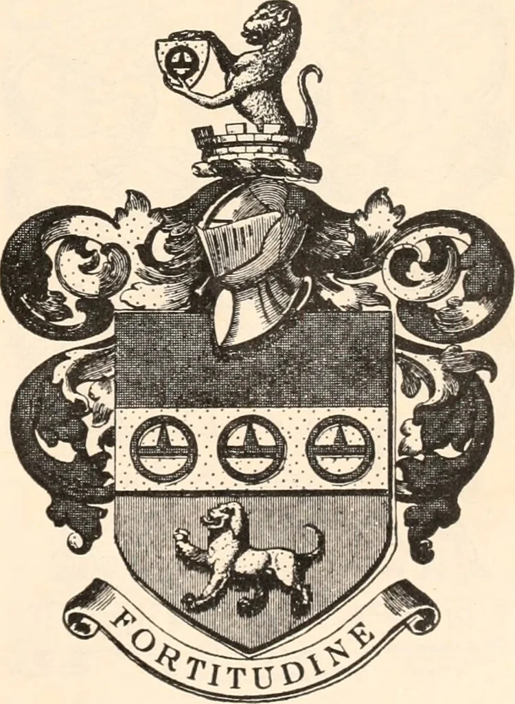 An illustration from Armorial families : a directory of gentlemen of coat-armour, 1905, leaf 374