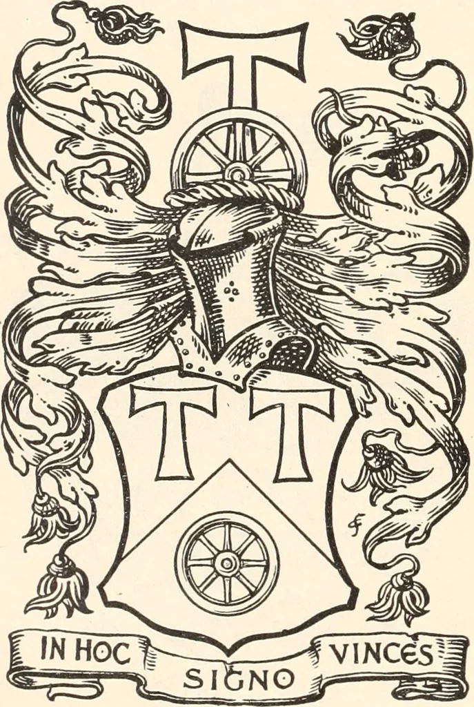 An illustration from Armorial families : a directory of gentlemen of coat-armour, 1905, leaf 375