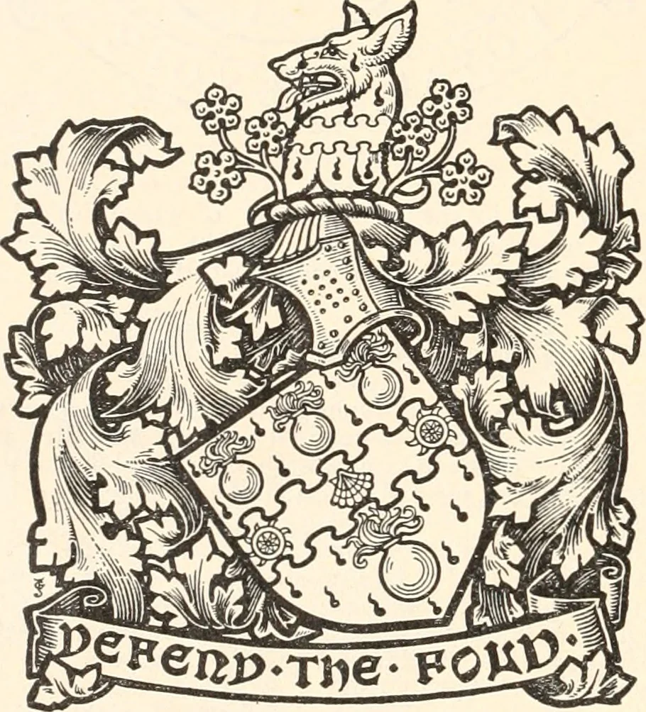 An illustration from Armorial families : a directory of gentlemen of coat-armour, 1905, leaf 377