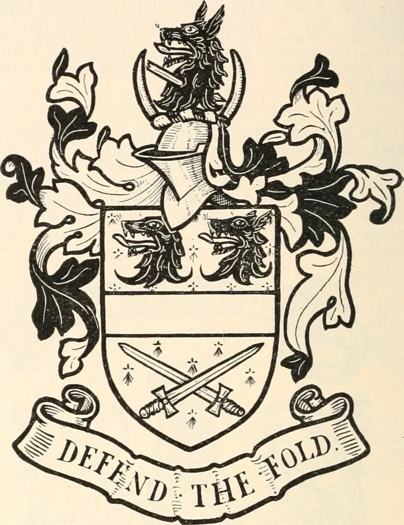 An illustration from Armorial families : a directory of gentlemen of coat-armour, 1905, leaf 377