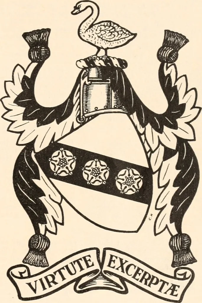 An illustration from Armorial families : a directory of gentlemen of coat-armour, 1905, leaf 378