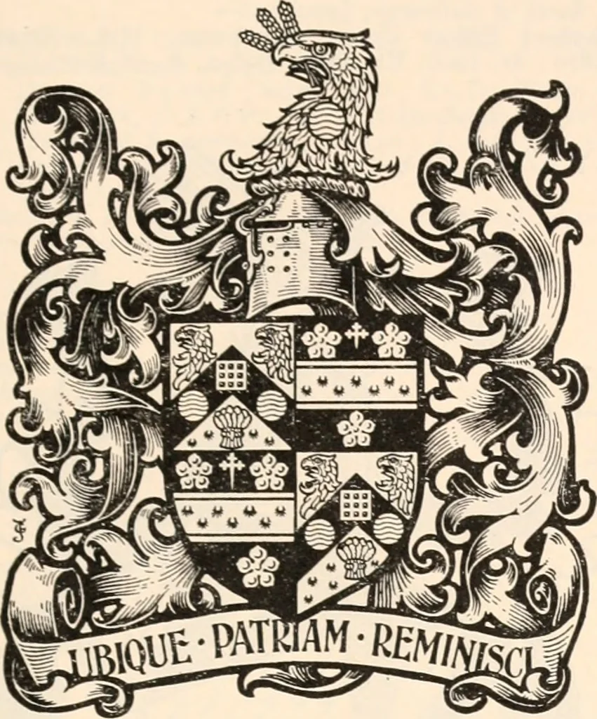 An illustration from Armorial families : a directory of gentlemen of coat-armour, 1905, leaf 380