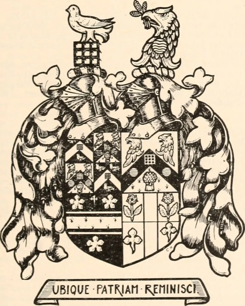An illustration from Armorial families : a directory of gentlemen of coat-armour, 1905, leaf 380