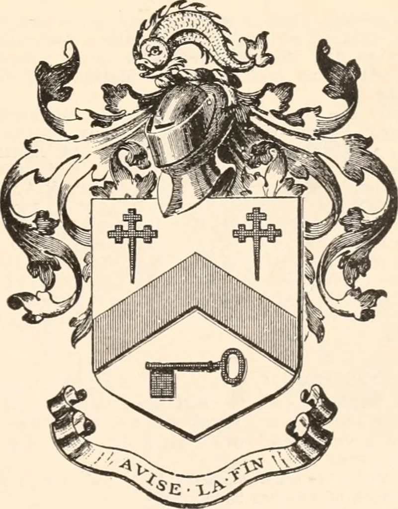 An illustration from Armorial families : a directory of gentlemen of coat-armour, 1905, leaf 380