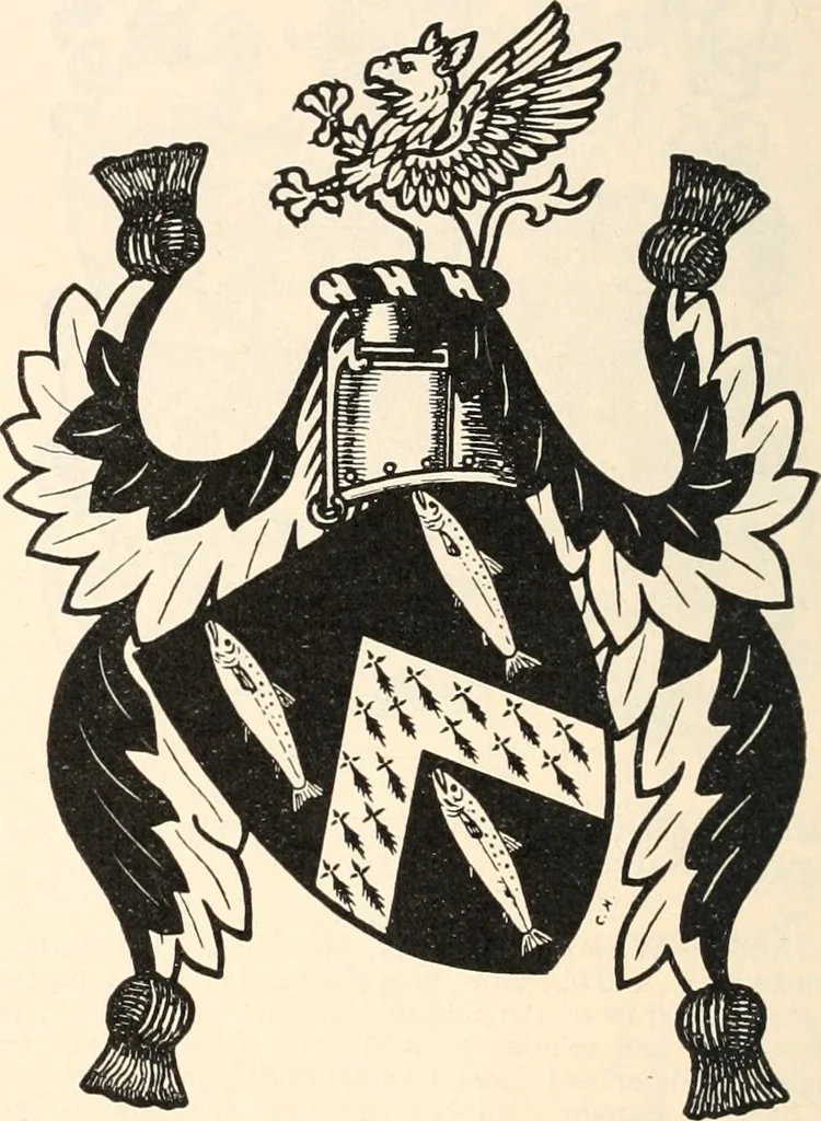 An illustration from Armorial families : a directory of gentlemen of coat-armour, 1905, leaf 381
