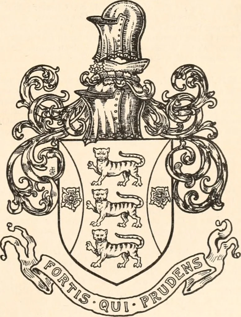 An illustration from Armorial families : a directory of gentlemen of coat-armour, 1905, leaf 382