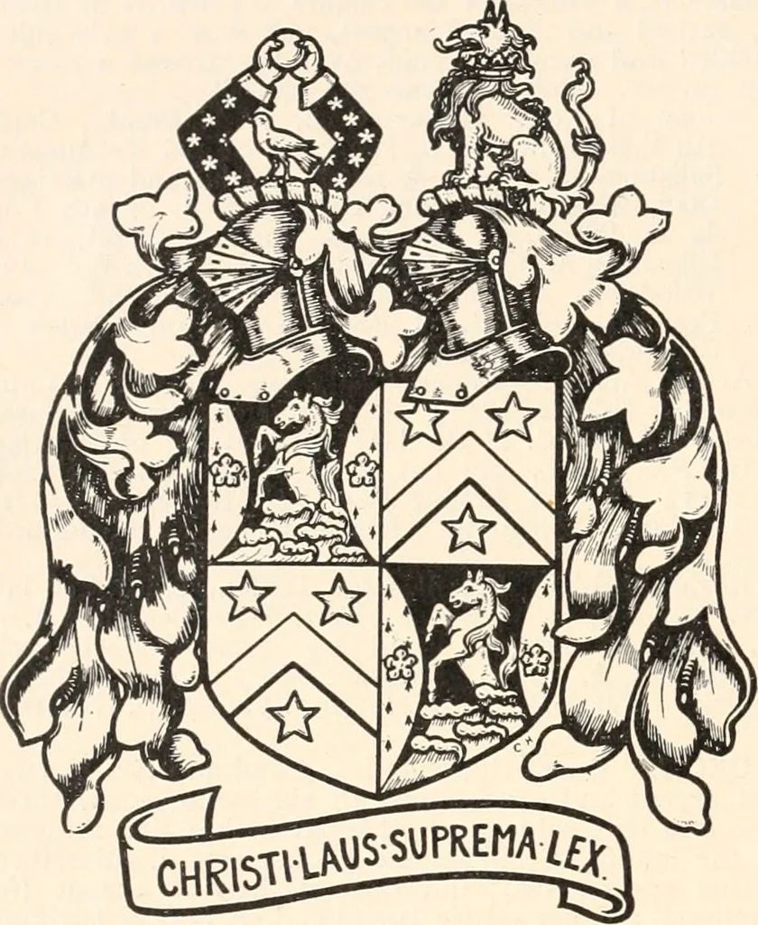 An illustration from Armorial families : a directory of gentlemen of coat-armour, 1905, leaf 393