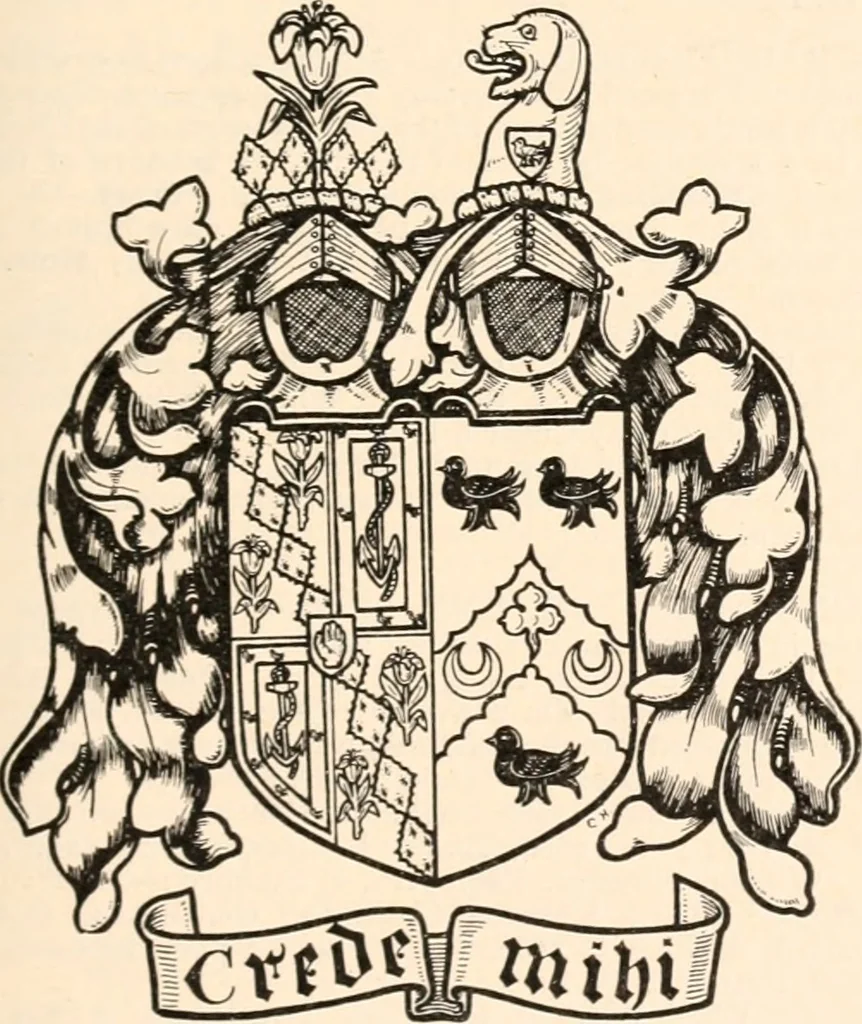 An illustration from Armorial families : a directory of gentlemen of coat-armour, 1905, leaf 394