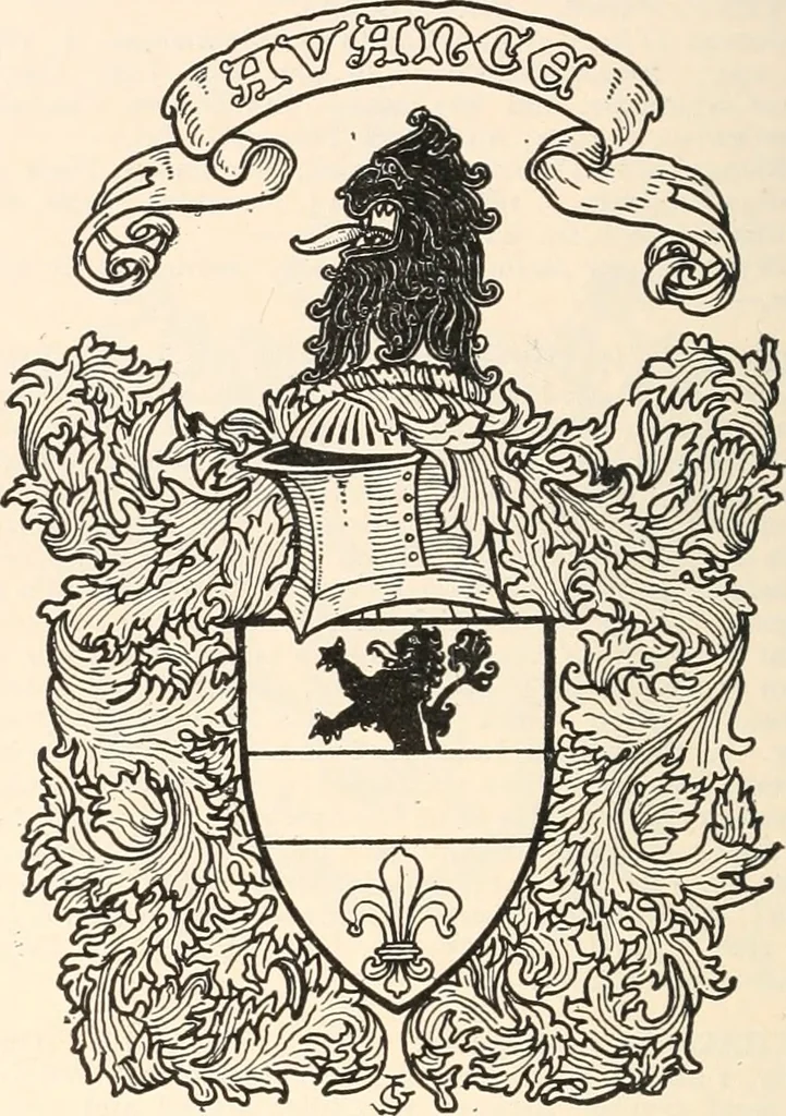 An illustration from Armorial families : a directory of gentlemen of coat-armour, 1905, leaf 395