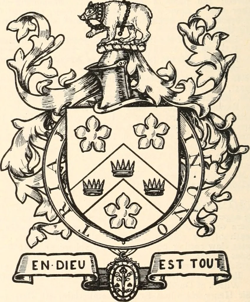 An illustration from Armorial families : a directory of gentlemen of coat-armour, 1905, leaf 397