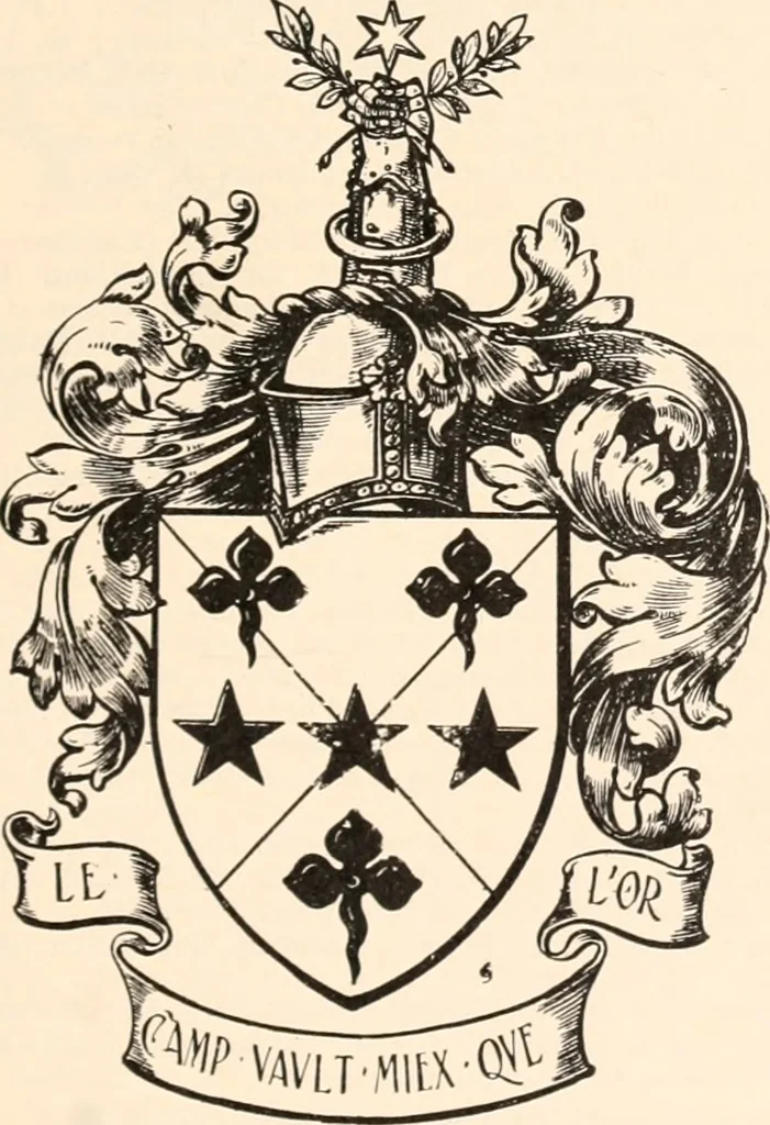 An illustration from Armorial families : a directory of gentlemen of coat-armour, 1905, leaf 400