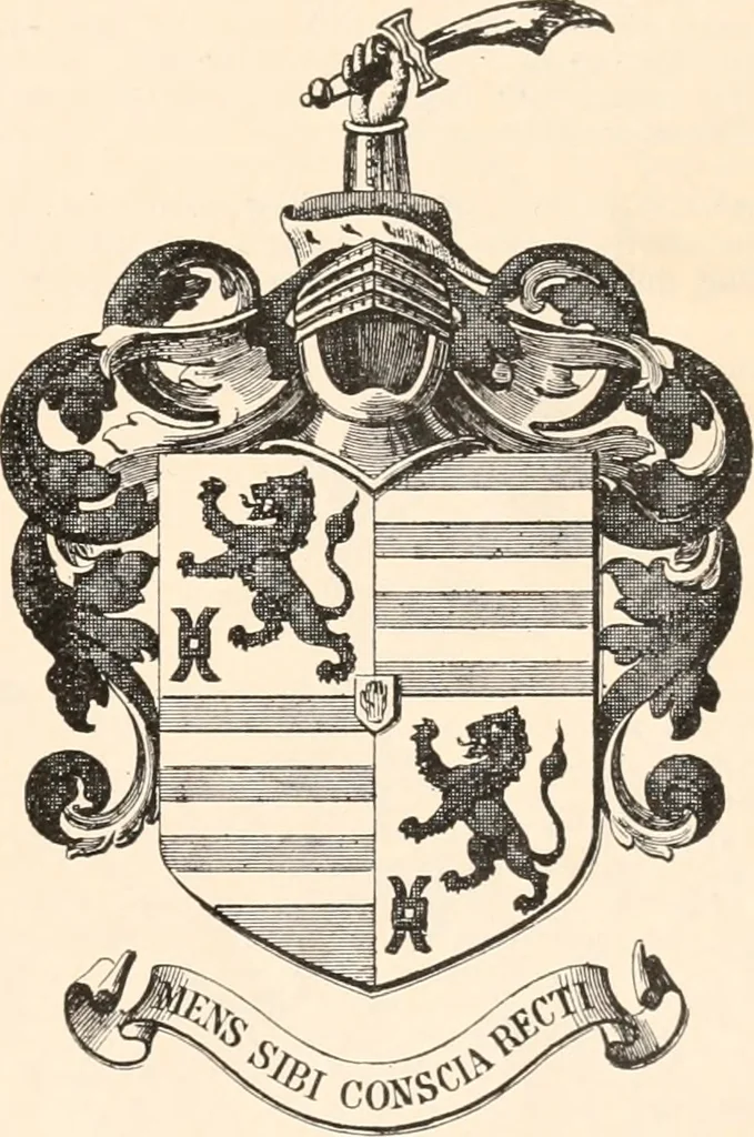 An illustration from Armorial families : a directory of gentlemen of coat-armour, 1905, leaf 400