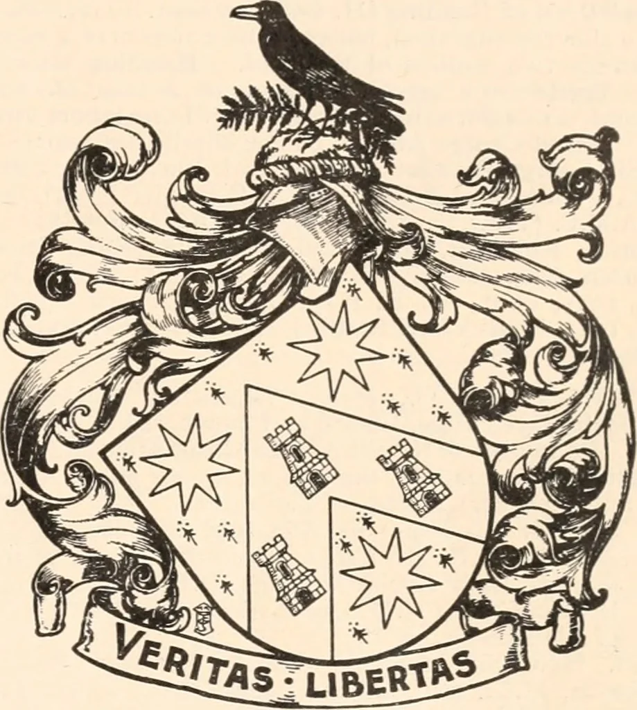 An illustration from Armorial families : a directory of gentlemen of coat-armour, 1905, leaf 54